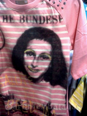 A Anne Frank Tee being sold at one of the biggest clothing and lifestyle store in the Philippines.