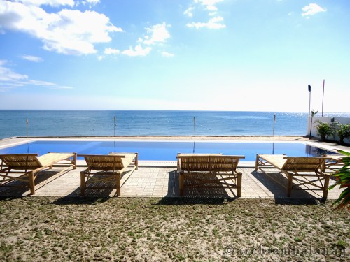 We're greeted by that very inviting sea!