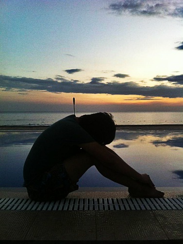 time for reflection while staring at the beautiful midnight sun...