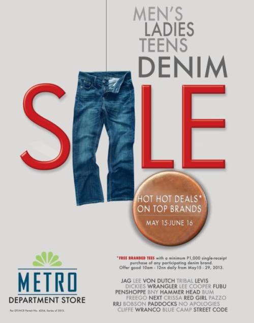 Denim Sale At The Metro
