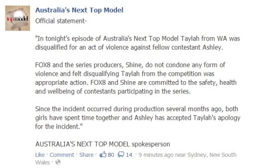 Here's the official statement of the team behind AUNTM regarding the incident