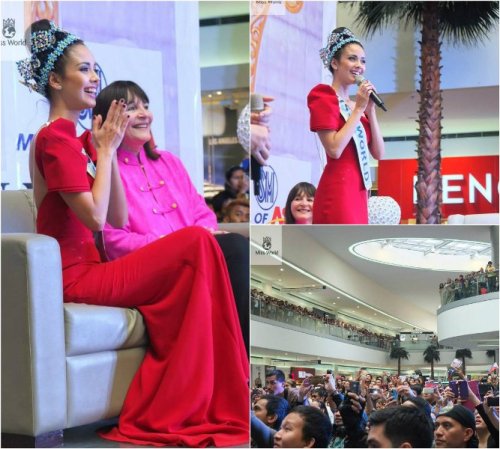 Megan's queenly reception at the Mall Of Asia! via missworld