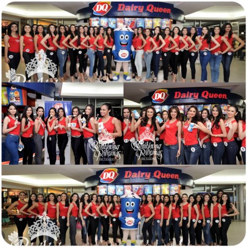  Bb. Pilipinas Candidates at Dairy Queen in  Ali Mall