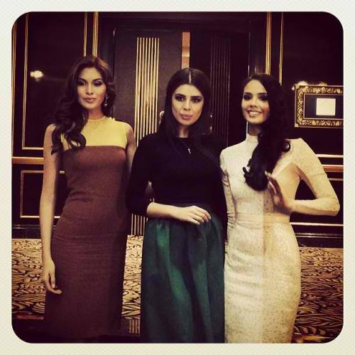 Miss Universe 2013 Gabriela Isler, Miss Russia 2013 Elmira Abdrazakova and Miss World 2013 Megan Young via missosology