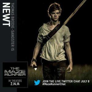 Thomas Brodie-Sangster as one of the Gladers Leader - Newt