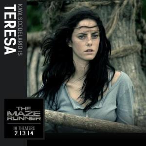 Teresa is the first girl to enter the Maze - also the last person to enter it in the book.