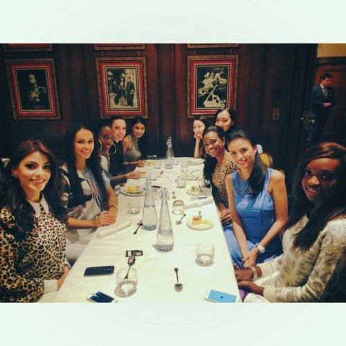 Valerie during the MW arrival dinner with fellow delegates